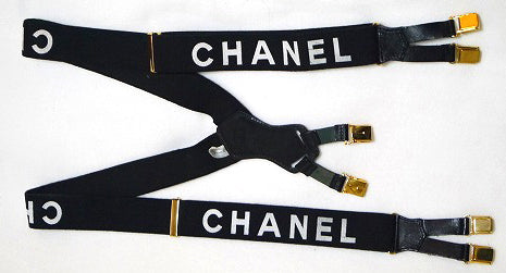 OLD CHANEL サスペンダー(黒)