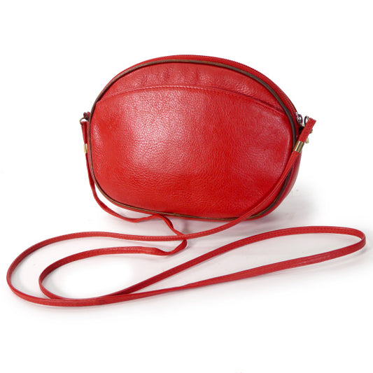 BALLY 総革ラウンドポシェット(赤)