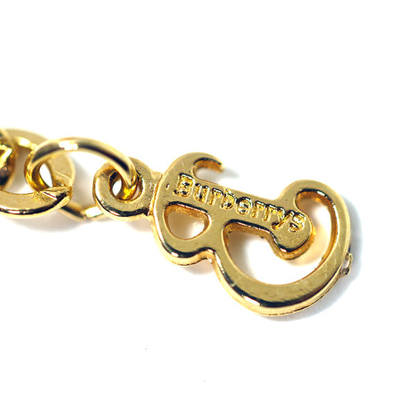 Burberry's Bロゴ ハートモチーフネックレス(ゴールド)