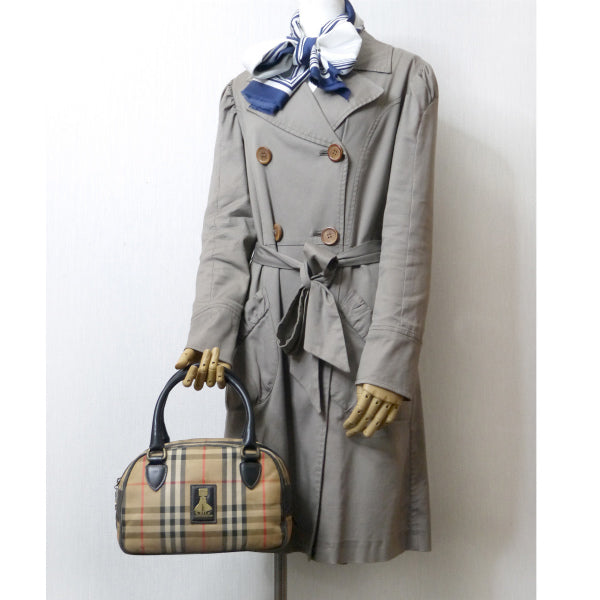 Classical Burberrys レア!ノバチェック柄ミニハンドバッグ(ベージュ)