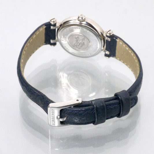 Burberry's ラウンドチェック柄フェイス腕時計(紺系)