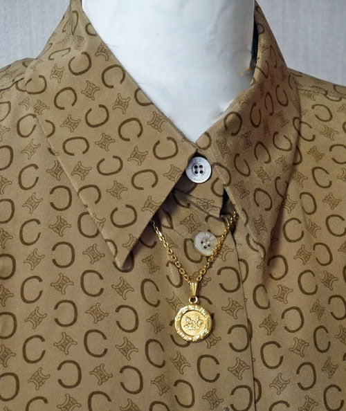 OLD Celine ゴールドコインネックレス