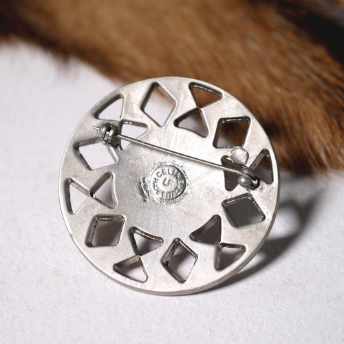 OLD Celine 青のブローチ