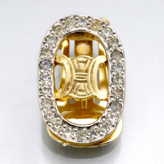 OLD CELINE ジルコニア マカダムイヤリング(ゴールド)