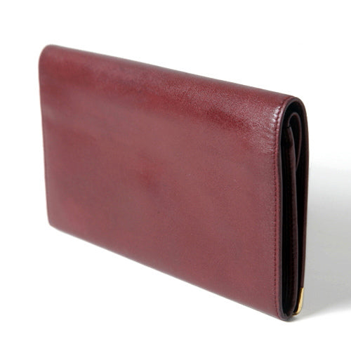 Cartier ボルドー ガマグチ 長財布