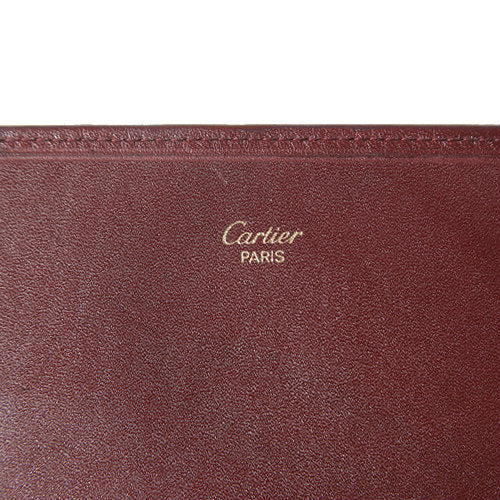 Cartier ボルドー ガマグチ 長財布