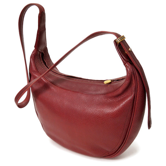 Cartier 三日月ショルダーバッグ(ボルドー)