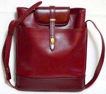 Cartier 縦長ボルドー斜めがけショルダー