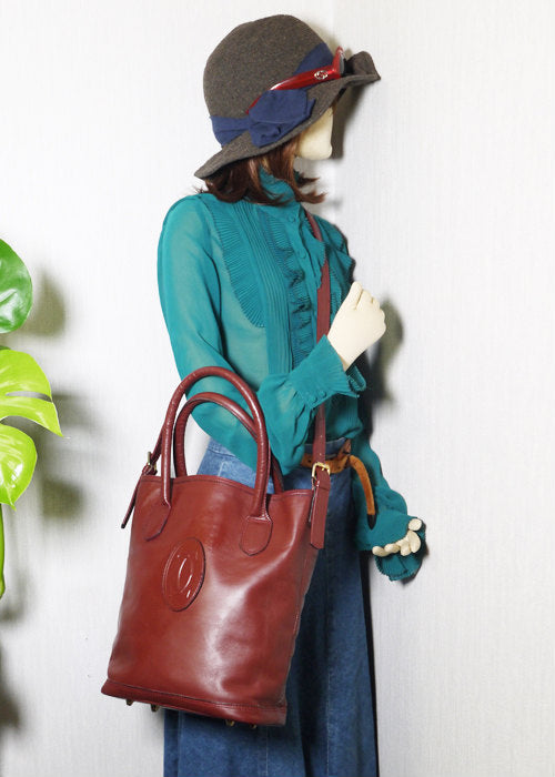 Cartier バケツ3Wayショルダー(ボルドー)