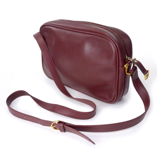 Cartier マストライン横長ショルダー(ボルドー)