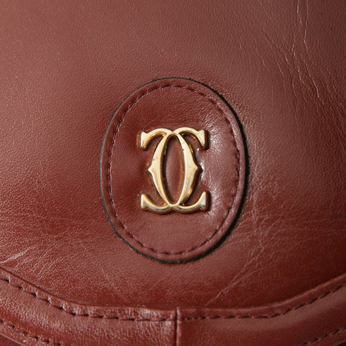 Cartier ボルドー2重ショルダー