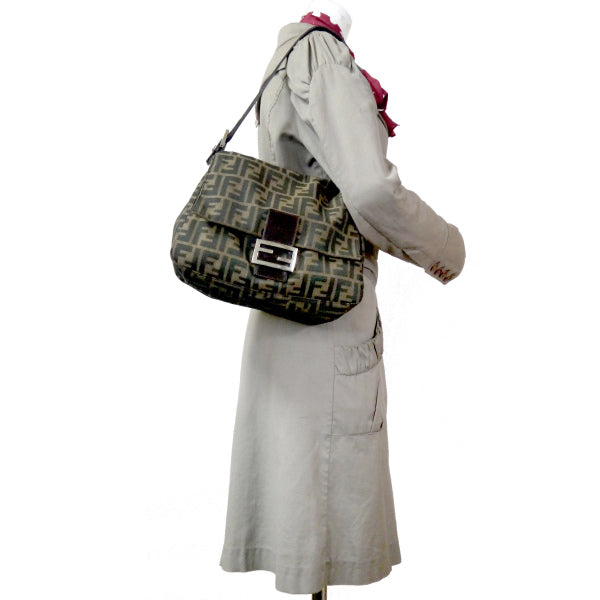 FENDI ズッカ柄マンマバケット ワンショルダー(茶)