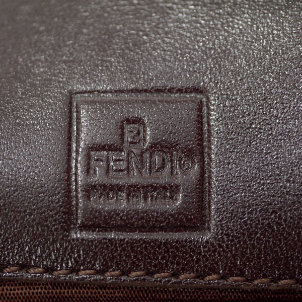 Fendi ズッカ柄 コンパクト折り財布(茶)
