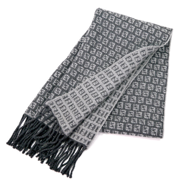 Fendi✨フェンディ　マフラー　ズッキーノ　リバーシブル Fendi ズッキーノ柄リバーシブルマフラー （グレー系） – Vintage Shop