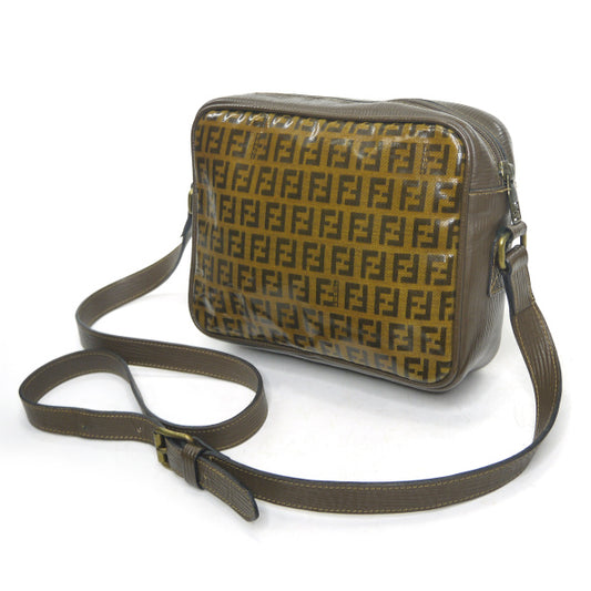 FENDI ズッキーノ柄スクエアショルダー(茶)