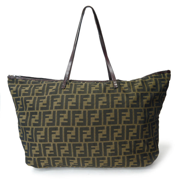 Fendi ズッカ柄 折り畳み大型トートボストン（茶） – Vintage Shop Rococo