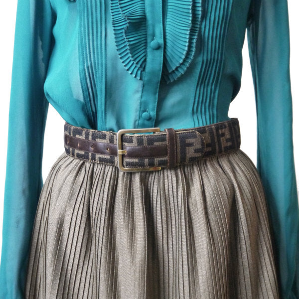 Fendi ズッカ柄ウエストベルト(茶)