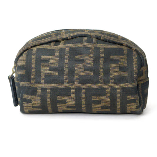 Fendi ズッカ柄 スクエアポーチ(茶)
