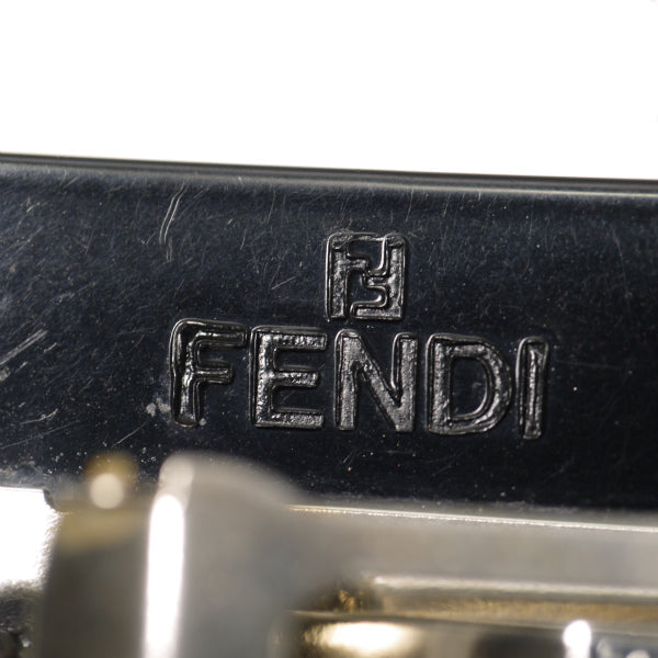 Fendi ダブルFロゴ スクエアバレッタ(赤×黒)