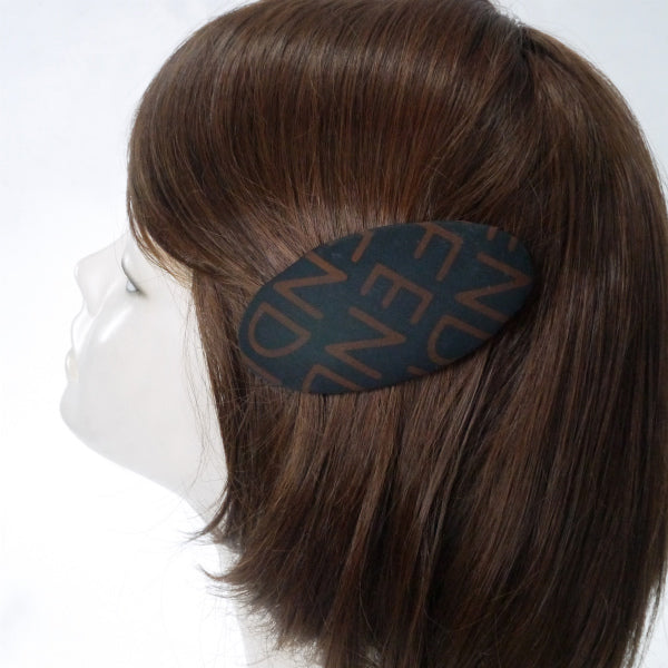 FENDI ロゴパターンバレッタ(黒/茶)