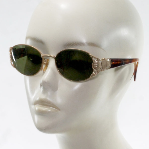 FENDI ロゴサングラス(べっ甲・ゴールド)