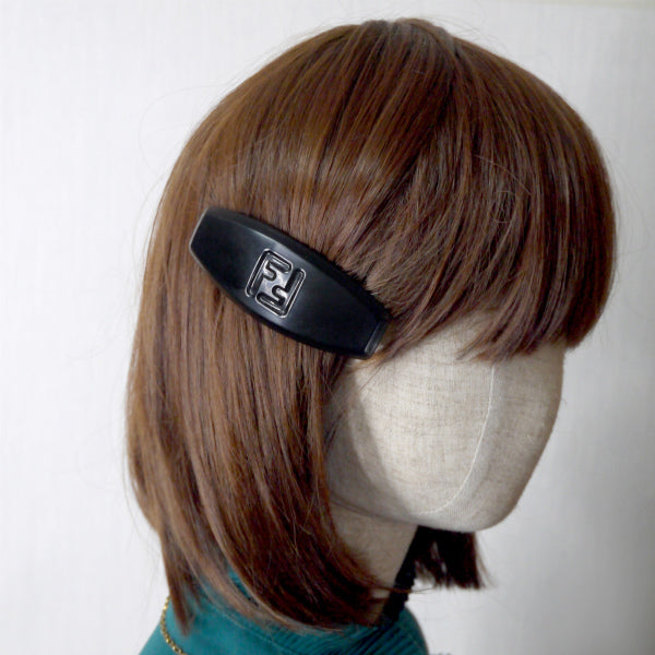 FENDI ダブルFクリアロゴバレッタ(黒)