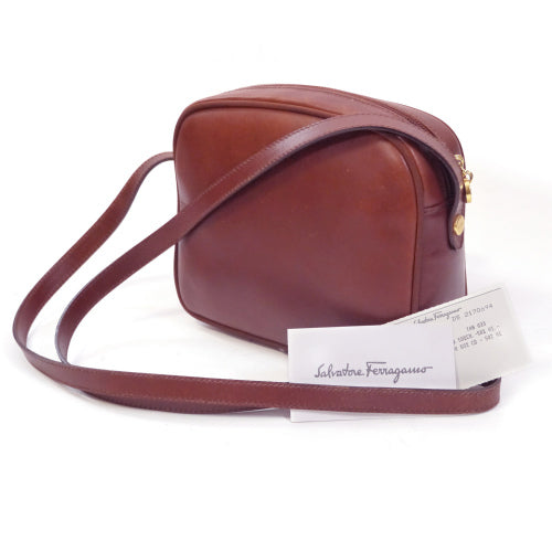 Salvatore Ferragamo リボンポシェット(茶)