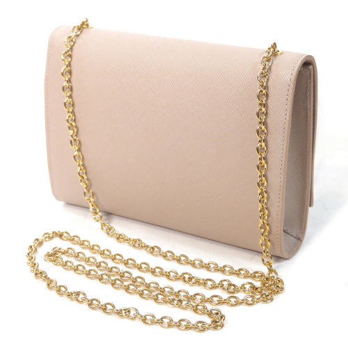 Salvatore Ferragamo Varaチェーンミニバッグ(ピンクベージュ)