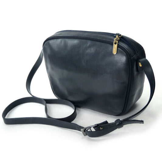 Salvatore Ferragamo Varaリボン ポシェットバッグ(濃紺)