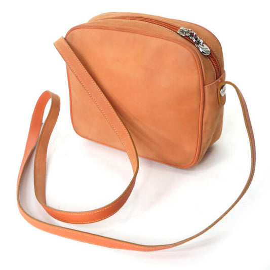 Salvatore Ferragamo レア!!Varaリボン ミニポシェット(オレンジ/ヌバック)