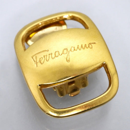 Salvatore Ferragamo Varaリボン イヤリング(ゴールド)