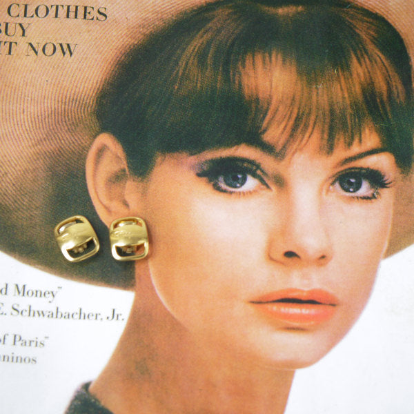 Salvatore Ferragamo Varaリボン イヤリング(ゴールド)