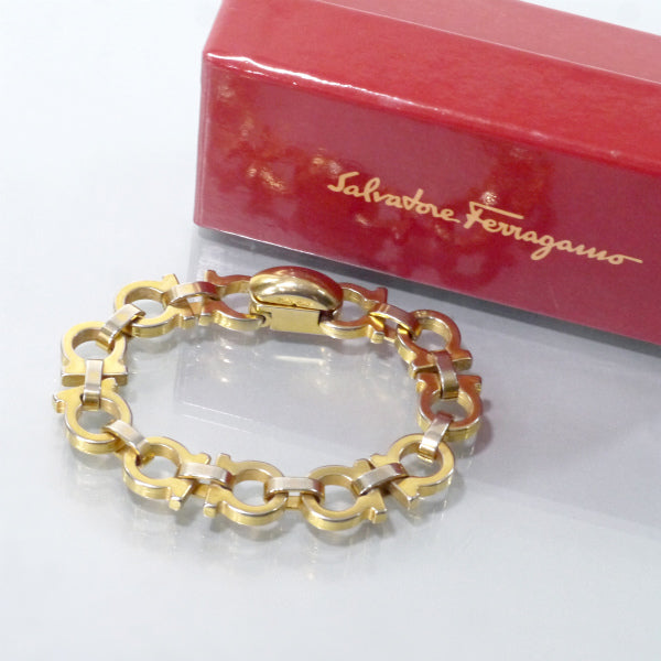 Salvatore Ferragamo ガンチーニ チェーンブレスレット（ゴールド
