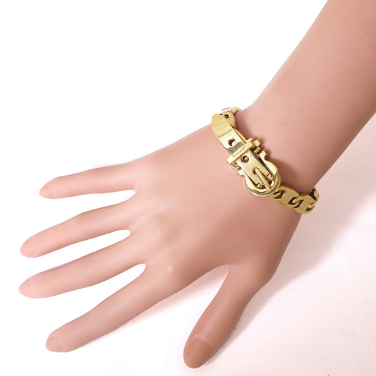 Salvatore Ferragam ベルト型 ゴールドブレス