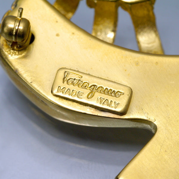 Salvatore Ferragamo ハイヒールペンダント&ブローチSET(ゴールド)