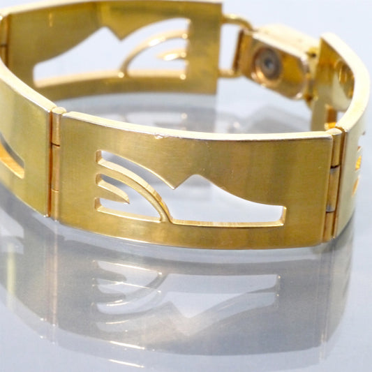 Salvatore Ferragamo シューズプレート ブレスレット(ゴールド)