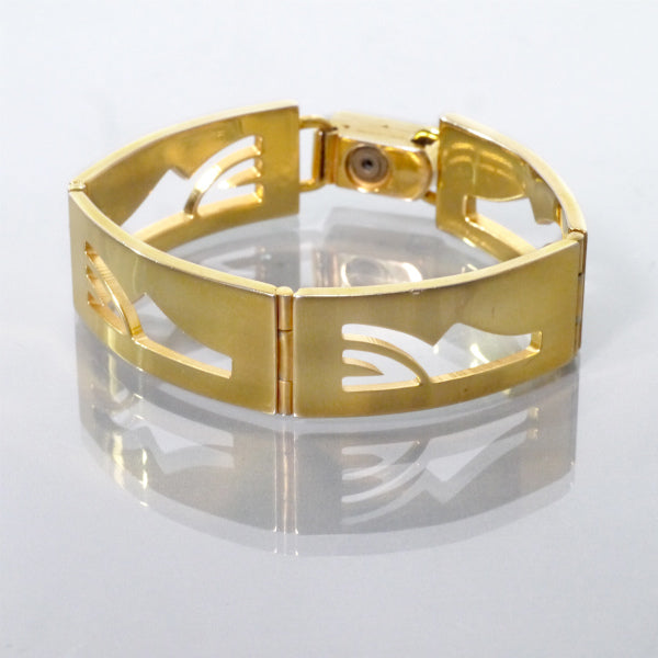 Salvatore Ferragamo シューズプレート ブレスレット（ゴールド