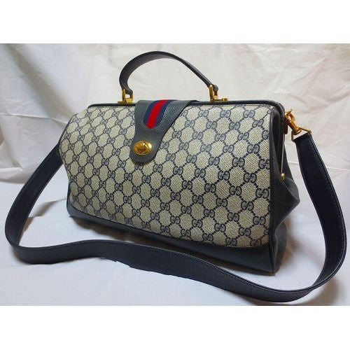 OLD Gucci 2Wayボストン(青 大)