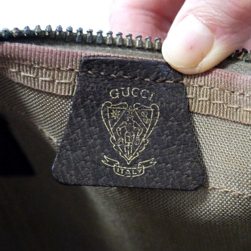 OLD Gucci 2Wayボストン(2シェリー茶・大)