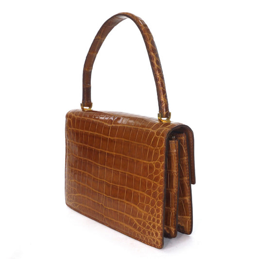 OLD Gucci お宝!!最高級クロコダイル ミニハンドバッグ(飴色)