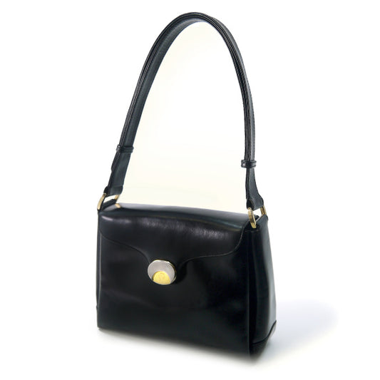 OLD Gucci ゴールドクレスト2Wayバッグ(黒)