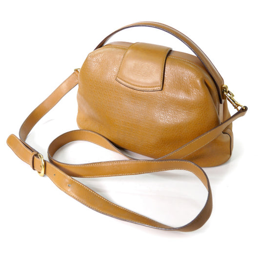 OLD Gucci GG型押し ドクターズ2WAYバッグ(キャメル)