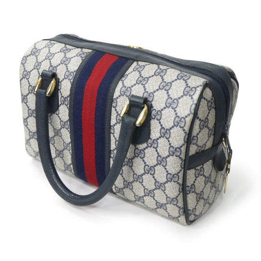 OLD Gucci シェリー定番ミニボストン(青)