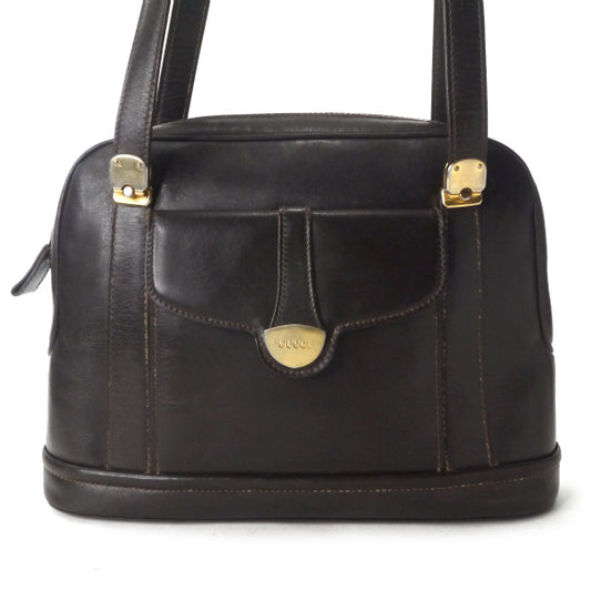 OLD Gucci 70sレア!逆三角プレート ボストンショルダー