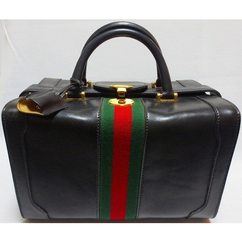 OLD Gucci 総革ドクターズバッグ（黒） – Vintage Shop Rococo