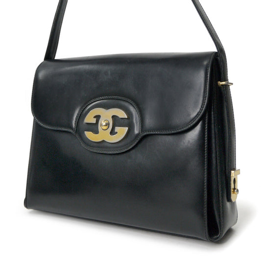 OLD Gucci 総革ビッグGG金具2WAYショルダー(黒)