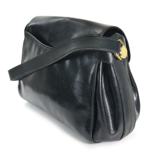 OLD Gucci 総革G金具ワンショルダー(黒)