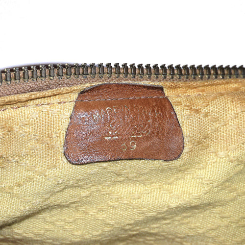 OLD Gucci 大型ボストン(茶・総皮)