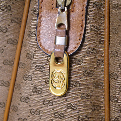 OLD Gucci マイクロGGボストンキャメル