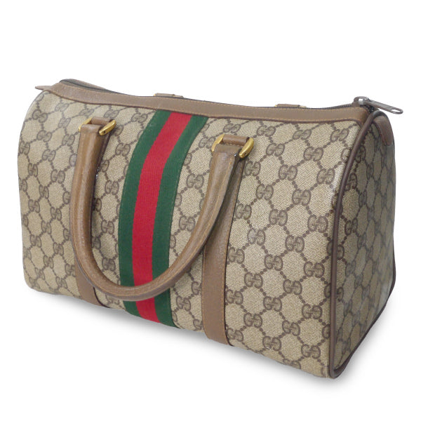 OLD Gucci 定番シェリーボストン(茶・中)